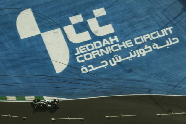 63 George Russell, Mercedes-AMG Petronas Formula One Team F1 Grand Prix of Saudi Arabia at Jeddah Corniche Circuit (Photo by HOCH ZWEI) Jeddah Saudi Arabia