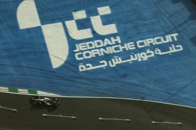 12 Andrea Kimi Antonelli, Mercedes-AMG Petronas Formula One Team F1 Grand Prix of Saudi Arabia at Jeddah Corniche Circuit (Photo by HOCH ZWEI) Jeddah Saudi Arabia