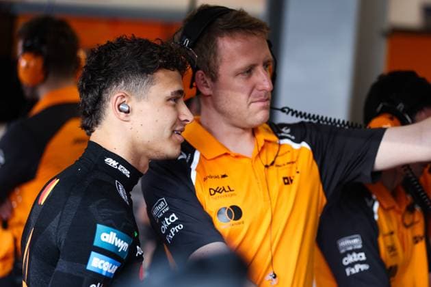 F1 - SAUDI ARABIAN GRAND PRIX 2025 NORRIS Lando (gbr), McLaren F1 Team MCL39, portrait during the Formula 1 STC Saudi Arabian Grand Prix 2025, 5th round of the 2025 FIA Formula One World Championship, WM, Weltmeisterschaft from April 18 to 20, 2025 on the Jeddah Corniche Circuit, in Jeddah, Saudi Arabia - JeddahSaudi Arabia  Copyright: xANTONINxVINCENTx