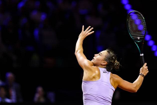 im Bild Aryna Sabalenka Aryna Sabalenka vs Elise Mertens BEL GER, Porsche Tennis Grand Prix GP Stuttgart 2025, WTA500, 19.04.2025 GER, Porsche Tennis Grand Prix GP Stuttgart 2025, WTA500, 19.04.2025 Stuttgart Copyright: xEibner-Pressefoto RogerxBuerkex EP