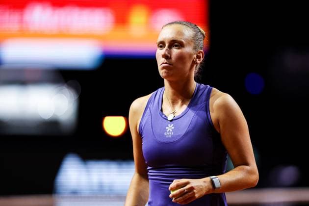 im Bild Elise Mertens Aryna Sabalenka vs Elise Mertens BEL GER, Porsche Tennis Grand Prix GP Stuttgart 2025, WTA500, 19.04.2025 GER, Porsche Tennis Grand Prix GP Stuttgart 2025, WTA500, 19.04.2025 Stuttgart Copyright: xEibner-Pressefoto RogerxBuerkex EP