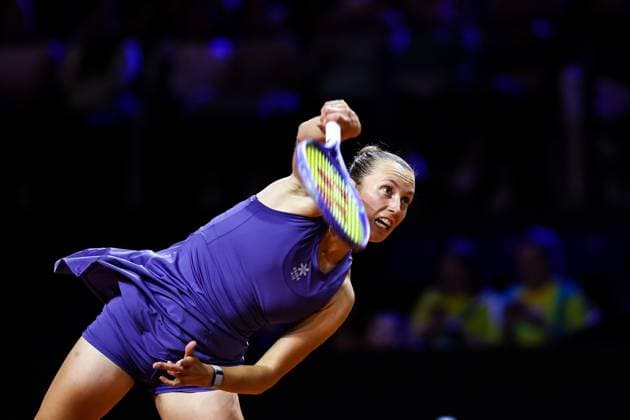 Im Bild Elise Mertens Aryna Sabalenka vs Elise Mertens BEL GER, Porsche Tennis Grand Prix GP Stuttgart 2025, WTA500, 19.04.2025 GER, Porsche Tennis Grand Prix GP Stuttgart 2025, WTA500, 19.04.2025 Stuttgart Copyright: xEibner-Pressefoto RogerxBuerkex EP