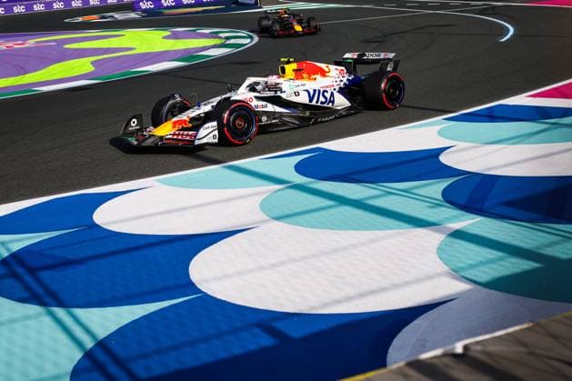 F1 - SAUDI ARABIAN GRAND PRIX 2025 30 LAWSON Liam (nzl), Visa Cash App RB F1 Team VCARB02, action during the Formula 1 STC Saudi Arabian Grand Prix 2025, 5th round of the 2025 FIA Formula One World Championship, WM, Weltmeisterschaft from April 18 to 20, 2025 on the Jeddah Corniche Circuit, in Jeddah, Saudi Arabia - JeddahSaudi Arabia  Copyright: xFLORENTxGOODENx
