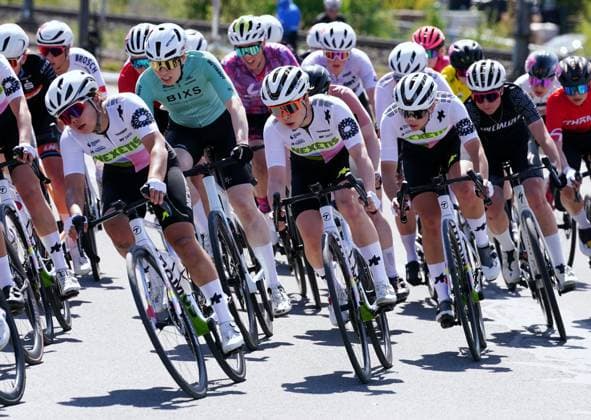 Sport Bilder des Tages 19.04.2025 44.GP Osterhas 2025. Frauen. Tsuyaka Uchino (JPN) Team Nexetis (Rote Brille)