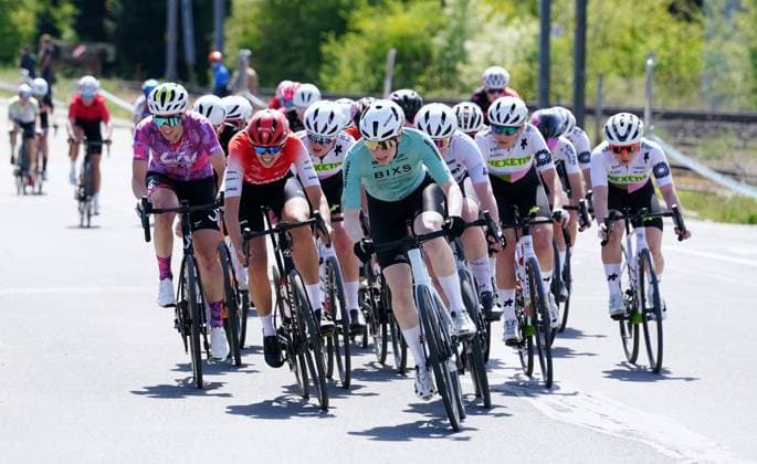 19.04.2025 44.GP Osterhas 2025. Frauen. Linda Indergand (SUI) Alessandra Keller (SUI) Seraina Leugger SUI