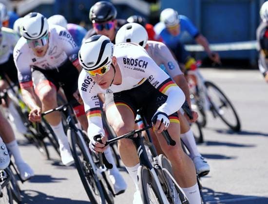 19.04.2025 44.GP Osterhas 2025. Herren Bild : Dario Rapps Deutscher Kriterium Meister Team RSC Auto Brosch Kempten Aktion