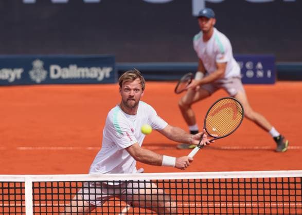 Kevin Krawietz, Tim Puetz (Kappe), Herren Doppel, Men s Doubles Tennis - BMW Open 2025 - ATP, Tennis Herren - MTTC Iphitos - Munich - - Germany - 20 April 2025. Copyright: xJuergenxHasenkopfx
