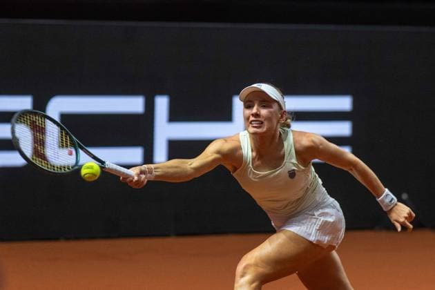 Ekaterina Alexandrova. xettx, Deutschland, Stuttgart, 20.04.2025, Tennis, Porsche Tennis Grand Prix, 2025, Halbfinale, E.Alexandrova - J.Ostapenko, Porsche Arena Foto: A2 Bildagentur Peter Hartenfelser