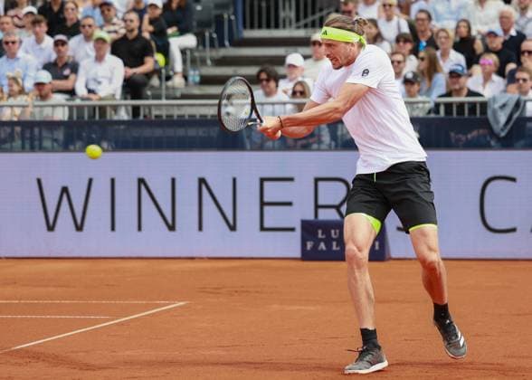 Alexander Zverev, Herren Einzel, Gentlemen s Singles, Endspiel, Final Tennis - BMW Open 2025 - ATP, Tennis Herren 500 - MTTC Iphitos - Munich - - Germany - 20 April 2025. Copyright: xJuergenxHasenkopfx