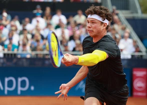Ben Shelton, Herren Einzel, Gentlemen s Singles, Endspiel, Final Tennis - BMW Open 2025 - ATP, Tennis Herren 500 - MTTC Iphitos - Munich - - Germany - 20 April 2025. Copyright: xJuergenxHasenkopfx