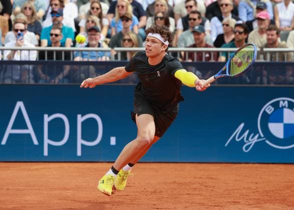 Ben Shelton, Herren Einzel, Gentlemen s Singles, Endspiel, Final Tennis - BMW Open 2025 - ATP, Tennis Herren 500 - MTTC Iphitos - Munich - - Germany - 20 April 2025. Copyright: xJuergenxHasenkopfx
