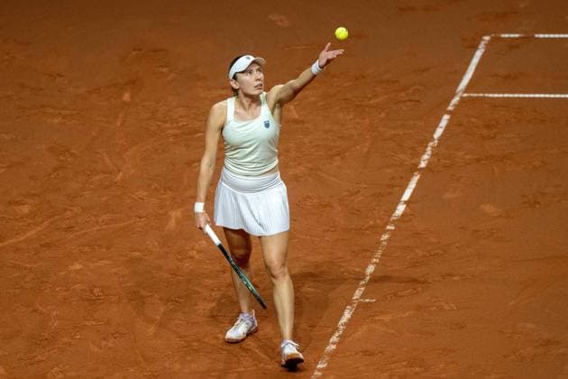 Ekaterina Alexandrova. xettx, Deutschland, Stuttgart, 20.04.2025, Tennis, Porsche Tennis Grand Prix, 2025, Halbfinale, E.Alexandrova - J.Ostapenko, Porsche Arena Foto: A2 Bildagentur Peter Hartenfelser