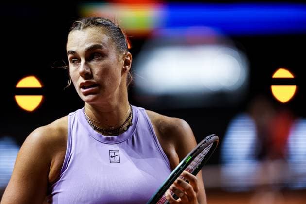 Im Bild Aryna Sabalenka Halbfinale Aryna Sabalenka vs Jasmine Paolini ITA GER, Porsche Tennis Grand Prix GP Stuttgart 2025, WTA500, 20.04.2025 GER, Porsche Tennis Grand Prix GP Stuttgart 2025, WTA500, 20.04.2025 Stuttgart Copyright: xEibner-Pressefoto RogerxBuerkex EP