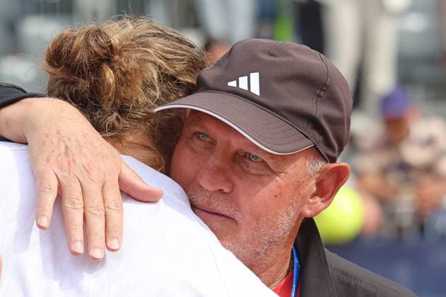 Alexander Zverev und Vater Ivan, bejubeln den Sieg, Tennis BMW Open by Bitpanda ATP, Tennis Herren 500 Finale Einzeln München 20.04.2025 FOTO: Mladen Lackovic LakoPress