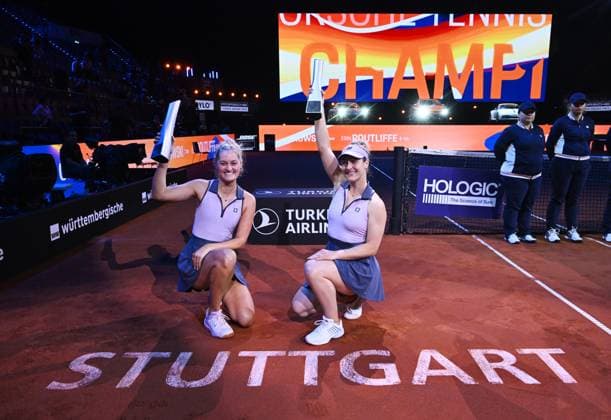Sport Bilder des Tages 2025 Porsche Tennis Grand Prix Gabriela Dabrowski (CAN) Erin Routliffe (NZL)