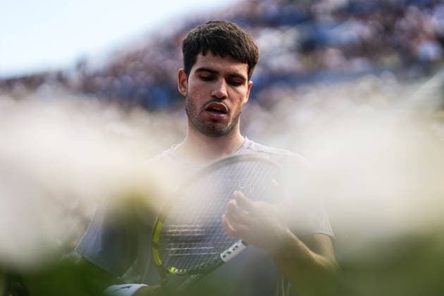 Sport Themen der Woche KW16 Sport Bilder des Tages April 20, 2025, Barcelona, Barcelona, Spain: Carlos Alcaraz of Spain during final between Holger Rune of Denmark on Barcelona Open Banc Sabadell Trofeo Conde de Godo on April 20, 2025 in Barcelona, Spain. Barcelona Spain - ZUMAs316 20250420_znp_s316_119 Copyright: xMartixSeguraxRamonedax