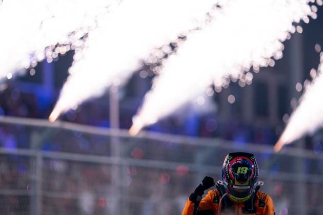 April 20, 2025, Jeddah, Saudi Arabia: Australian driver OSCAR PIASTRI (McLaren F1 Team) celebrates after winning the 2025 FIA Formula 1 Saudi Arabian Grand Prix at Jeddah Corniche Circuit in Jeddah, Saudi Arabia. Jeddah Saudi Arabia - ZUMAg147 20250420_fap_g147_001 Copyright: xJamesxGasperottix