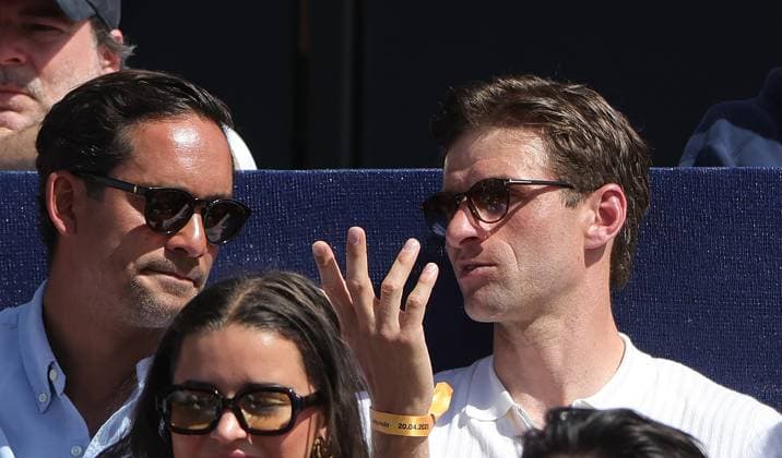 19.04.2025, BMW Open MTTC Iphitos ATP, Tennis Herren Tour 500, Muenchen, Tennis, im Bild: Thomas Mueller (FC Bayern Muenchen) Gast bei BMW Open Finale