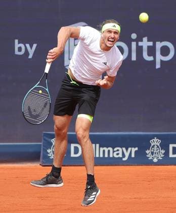 19.04.2025, BMW Open MTTC Iphitos ATP, Tennis Herren Tour 500, Muenchen, Tennis, im Bild: Alexander Zverev (GER)
