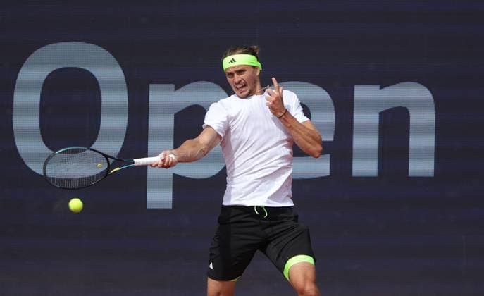 19.04.2025, BMW Open MTTC Iphitos ATP, Tennis Herren Tour 500, Muenchen, Tennis, im Bild: Alexander Zverev (GER)
