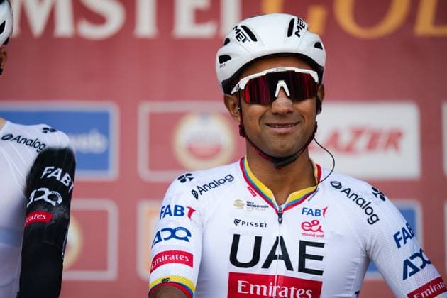 Radsport, Amstel Gold Race Herren, 20.04.2025 Jhonatan Narvaez (ECU, UAE Team Emirates - XRG) Berg en Terblijt Limburg Niederlande Copyright: xMarcelxHilgerx