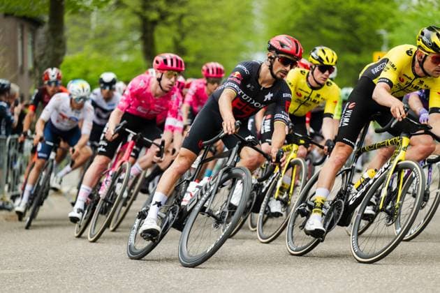 Radsport, Amstel Gold Race Herren, 20.04.2025 Mitte: Julian Alaphilippe (FRA, Tudor Pro Cycling Team) Berg en Terblijt Limburg Niederlande Copyright: xMarcelxHilgerx