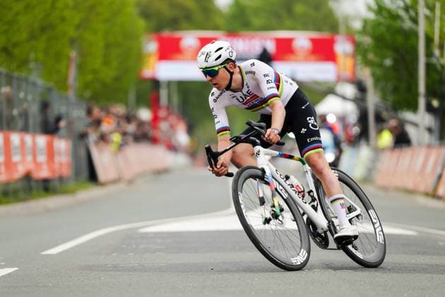 Radsport, Amstel Gold Race Herren, 20.04.2025 Tadej PogaÄar (SLO, UAE Team Emirates - XRG) Berg en Terblijt Limburg Niederlande Copyright: xMarcelxHilgerx