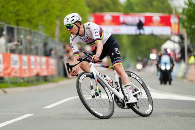 Radsport, Amstel Gold Race Herren, 20.04.2025 Tadej PogaÄar (SLO, UAE Team Emirates - XRG) Berg en Terblijt Limburg Niederlande Copyright: xMarcelxHilgerx
