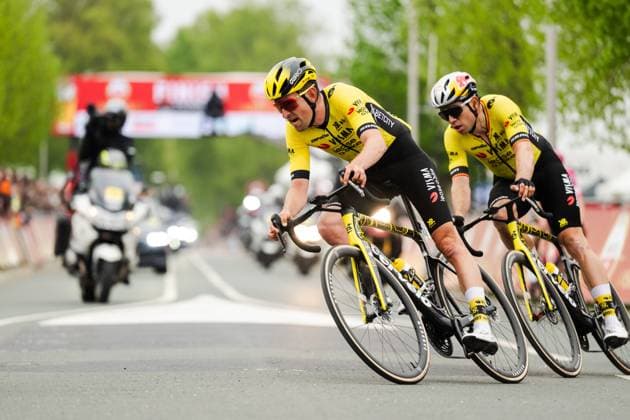 Radsport, Amstel Gold Race Herren, 20.04.2025 Tiesj Benoot (BEL, Team Visma Lease a Bike) Berg en Terblijt Limburg Niederlande Copyright: xMarcelxHilgerx