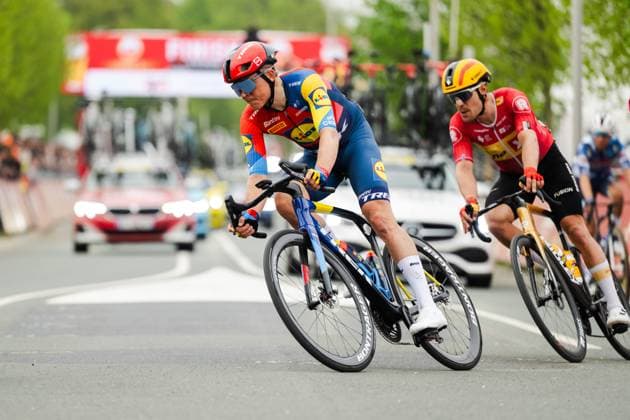 Radsport, Amstel Gold Race Herren, 20.04.2025 Toms SkujiÅÜÅ¡ (LAT, Lidl - Trek) Berg en Terblijt Limburg Niederlande Copyright: xMarcelxHilgerx