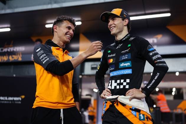 4 Lando Norris (GBR, McLaren F1 Team), 81 Oscar Piastri (AUS, McLaren F1 Team), F1 Grand Prix of Saudi Arabia at Jeddah Corniche Circuit on April 20, 2025 in Jeddah, Saudi Arabia. (Photo by HOCH ZWEI) Jeddah Saudi Arabia