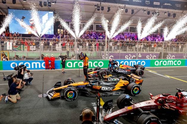 81 Oscar Piastri (AUS, McLaren F1 Team), F1 Grand Prix of Saudi Arabia at Jeddah Corniche Circuit on April 20, 2025 in Jeddah, Saudi Arabia. (Photo by HOCH ZWEI) Jeddah Saudi Arabia