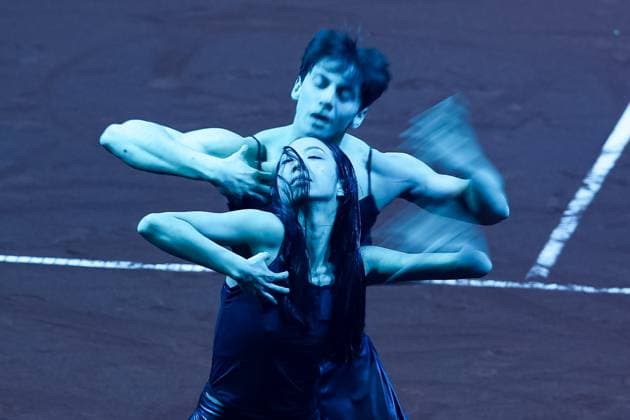 Showact, Auffuehrung Stuttgarter Ballett Finale GER, Porsche Tennis Grand Prix GP Stuttgart 2025, WTA500, 21.04.2025 GER, Porsche Tennis Grand Prix GP Stuttgart 2025, WTA500, 21.04.2025 Stuttgart Copyright: xEibner-Pressefoto RogerxBuerkex EP