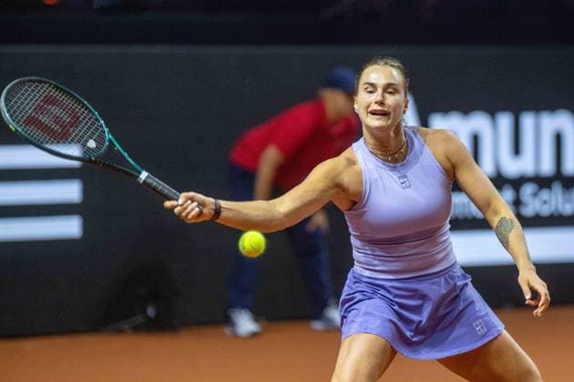 Aryna Sablenka. xettx, Deutschland, Stuttgart, 21.04.2025, Tennis, 48. Porsche Tennis Grand Prix, 2025, Finale, A.Sabalenka - J.Ostapenko (LAT), Porsche Arena Foto: A2 Bildagentur Peter Hartenfelser