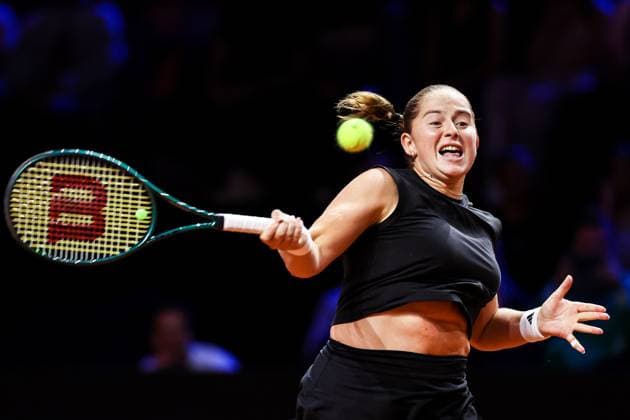Im Bild Jelena Ostapenko Finale Aryna Sabalenka vs Jelena Ostapenko LAT GER, Porsche Tennis Grand Prix GP Stuttgart 2025, WTA500, 21.04.2025 GER, Porsche Tennis Grand Prix GP Stuttgart 2025, WTA500, 21.04.2025 Stuttgart Copyright: xEibner-Pressefoto RogerxBuerkex EP
