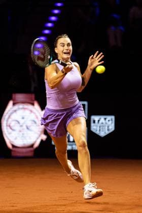 Im Bild Aryna Sabalenka Finale Aryna Sabalenka vs Jelena Ostapenko LAT GER, Porsche Tennis Grand Prix GP Stuttgart 2025, WTA500, 21.04.2025 GER, Porsche Tennis Grand Prix GP Stuttgart 2025, WTA500, 21.04.2025 Stuttgart Copyright: xEibner-Pressefoto RogerxBuerkex EP