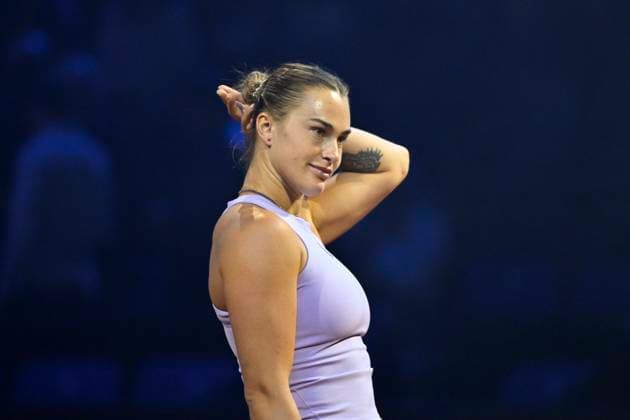 Aryna Sabalenka (BLR) Tennis Damen Porsche-Cup Porsche Tennis Grand Prix GP Stuttgart 2025 Porsche Arena 21.04.2024 DFL REGULATIONS PROHIBIT ANY USE OF PHOTOGRAPHS AS IMAGE SEQUENCES AND OR QUASI-VIDEO Tennis Damen Porsche-Cup Porsche Tennis Grand Prix GP Stuttgart 2025