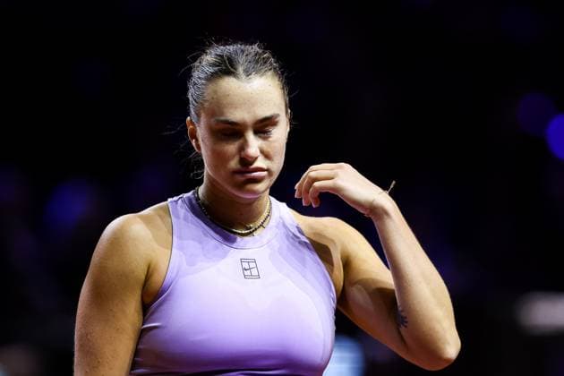 Aryna Sabalenka frustriert Finale Aryna Sabalenka vs Jelena Ostapenko LAT GER, Porsche Tennis Grand Prix GP Stuttgart 2025, WTA500, 21.04.2025 GER, Porsche Tennis Grand Prix GP Stuttgart 2025, WTA500, 21.04.2025 Stuttgart Copyright: xEibner-Pressefoto RogerxBuerkex EP