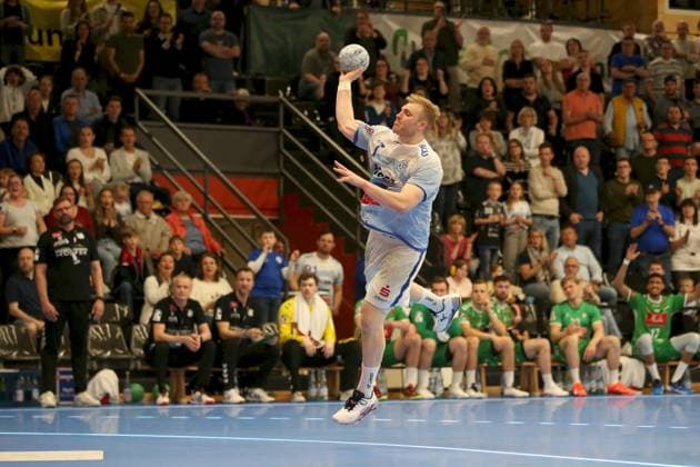 21.04.2025, Herren, Handball, Saison 2024 2025, 2. Handball-Bundesliga, 28. Spieltag: TV Grosswallstadt - TSV GWD Minden Patrick Gempp ( 7, TV Grosswallstadt) Elsenfeld Untermainhalle Bayern Deutschland