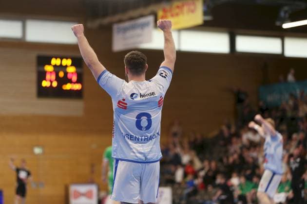21.04.2025, Herren, Handball, Saison 2024 2025, 2. Handball-Bundesliga, 28. Spieltag: TV Grosswallstadt - TSV GWD Minden Florian Eisentraeger ( 8, TV Grosswallstadt) Elsenfeld Untermainhalle Bayern Deutschland