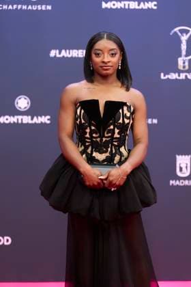 25th Anniversary Laureus World Sports Awards - Red Carpet Simone Biles attends 25th Anniversary Laureus World Sports Awards - Red Carpet at Palacio de Cibeles on April 21, 2025 in Madrid, Spain Photo by IMAGO MPG Madrid Palacio de Cibeles Madrid Spain  Copyright: xMPGx