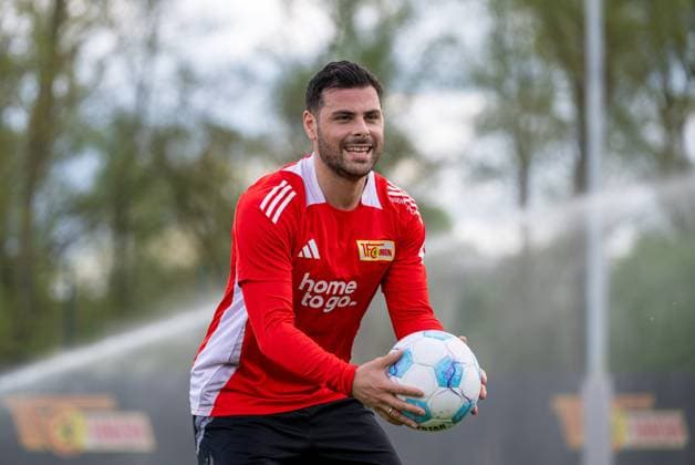 Sport Bilder des Tages Fussball, Herren, Saison 2024 2025, 1. Bundesliga, 1. FC Union Berlin, Training, Kevin Volland (1. FC Union Berlin), 22.04. 2025, *** Football, Men, Season 2024 2025, 1 Bundesliga, 1 FC Union Berlin, Training, Kevin Volland 1 FC Union Berlin , 22 04 2025, Copyright: xMatthiasxKochx