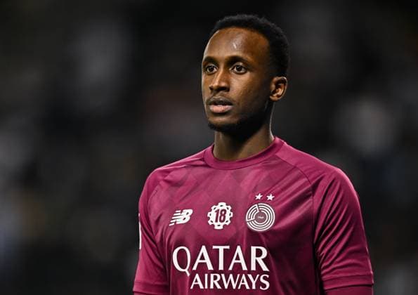 Al-Sadd SC v Al Ahli SC - Qatar Cup Semi Final 2025 Meshaal ÙAissa Barsham of Al Sadd SC is playing in during the Qatar Cup Semi-final match between Al-Sadd SC and Al Ahli SC at Jassim Bin Hamad Stadium in Doha, Qatar, on April 22, 2025. DOHA Qatar Copyright: xNOUSHADx
