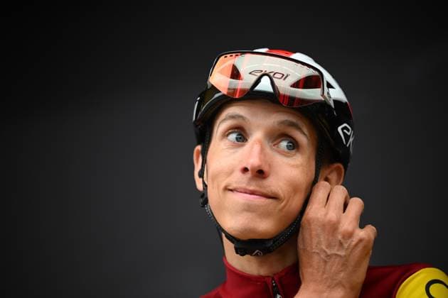La Fleche Wallonne 2025 cycling race HUY, BELGIUM - APRIL 23 : Teuns Dylan (BEL) of Cofidis on stage before the start of the race during the Men Elite UCI 1.Pro 89th A.S.O. La Fleche Wallonne cycling race with start in Ciney and finish in Huy (205,2 km) on April 23, 2025 in Huy, Belgium, 23 04 2025 ( Motordriver Guy De Vuyst & Huy Belgium  Copyright: xTomasxSiskx