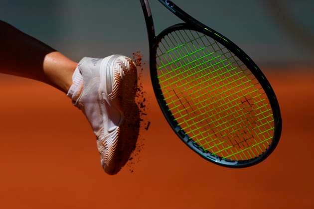 Mutua Madrid Open - Previews Katie Volynets during the match between Katie Volynets US player and Petra Kvitova Czech player of the Mutua Madrid Open 2025, ATP, Tennis Herren Masters 1000 and WTA, Tennis Damen 1000, tournament celebrates at Caja Magica on April 23, 2025 in Madrid, Spain. Madrid Spain  Copyright: xJosexBretonx originalFilename:bretonhernandez-mutuamad250423_nppZI.jpg