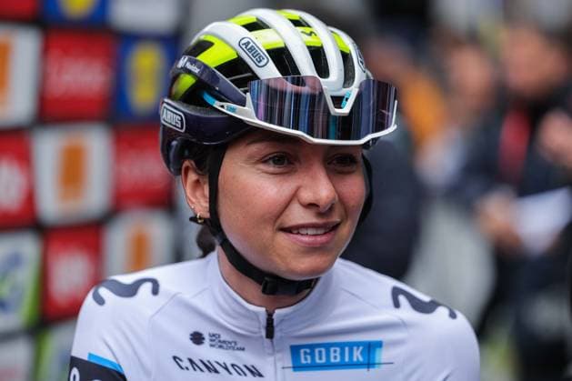 Radsport UCI World Tour Women Elite La Fleche Wallonne Femmes am 23.04.2025 in Huy Liane Lippert ( Movistar )