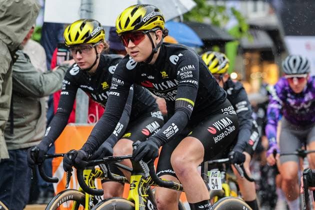 Radsport UCI World Tour Women Elite La Fleche Wallonne Femmes am 23.04.2025 in Huy Maud Oudeman ( Visma Lease a Bike )