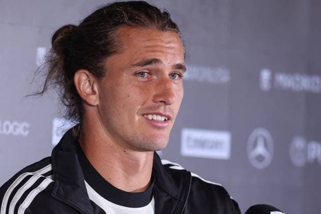 Sport Themen der Woche KW17 Sport Bilder des Tages April 23, 2025, Madrid, Madrid, SPAIN: Alexander Zverev of Germany attends his press conference, PK, Pressekonferenz during the Mutua Madrid Open 2025, ATP, Tennis Herren Masters 1000 and WTA, Tennis Damen 1000, tennis tournament celebrated at Caja Magica on April 23, 2025 in Madrid, Spain. Madrid SPAIN - ZUMAa181 20250423_zaa_a181_113 Copyright: xIrinaxR.xHipolitox