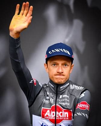 La Fleche Wallonne 2025 cycling race HUY, BELGIUM - APRIL 23 : Hermans Quinten (BEL) of Alpecin - Deceuninck during the Men Elite UCI 1.Pro 89th A.S.O. La Fleche Wallonne cycling race with start in Ciney and finish in Huy (205,2 km) on April 23, 2025 in Huy, Belgium, 23 04 2025 ( Motordriver Guy De Vuyst &  Copyright: xTomasxSiskx