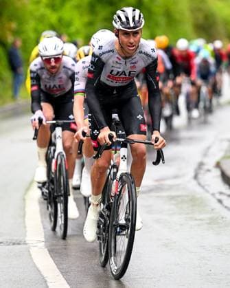 La Fleche Wallonne 2025 cycling race HUY, BELGIUM - APRIL 23 : Christen Jan (SUI) of UAE Team Emirates during the Men Elite UCI 1.Pro 89th A.S.O. La Fleche Wallonne cycling race with start in Ciney and finish in Huy (205,2 km) on April 23, 2025 in Huy, Belgium, 23 04 2025 ( Motordriver Guy De Vuyst &  Copyright: xTomasxSiskx